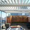 Electric Customized Louvre Roof Gazebo Rainproof Metal Pergola Bioclimatic