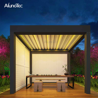 Modern Pergola Gazebo Outdoor Aluminium Pergolas Automatic Opening Closing Gazebo