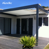 Modern Design Outdoor Fence Panels Waterproof Aluminum Pergola Motorized Canopy With Screens 