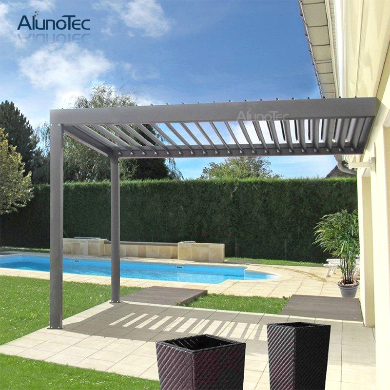 Aluminum Awning Electric Remote Control Pergola For Garden 