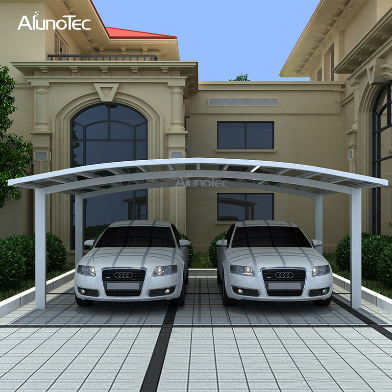Solid Aluminum Outdoor Balcony Garden Modern Caport Canopy for 2 Cars
