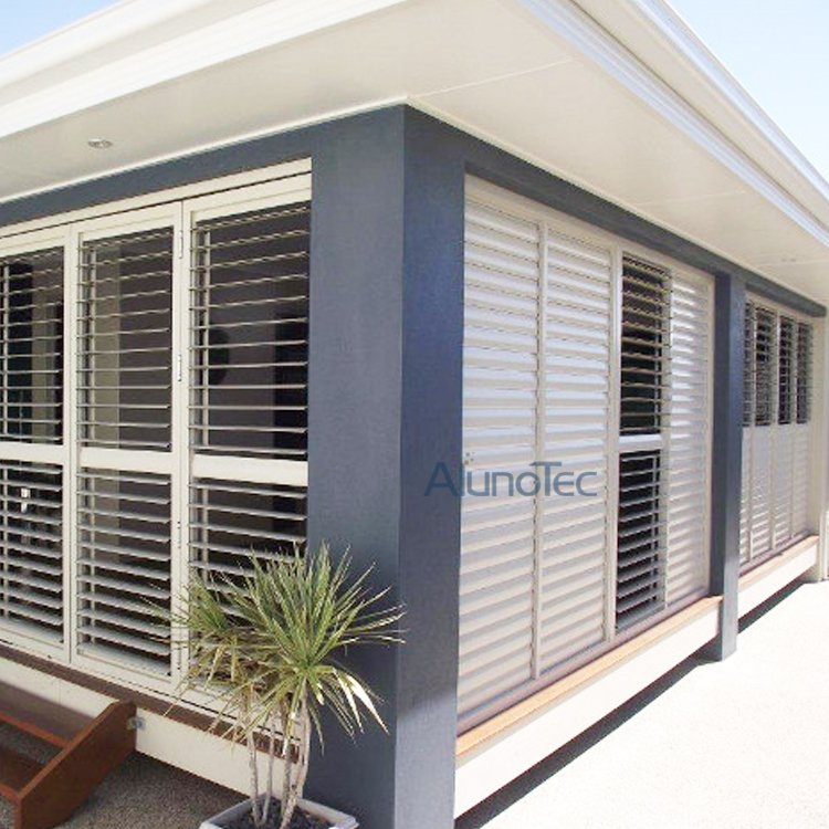 Air ventilation Operable Aluminium Blade Louvre Shutter Window