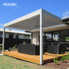 Retractable Adjustable Awning Balcony Gazebo With Louvered Roof