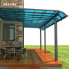 AlunoTec Best Selling High Quality Snow Load Polycarbonate Patio Roof Awnings Garden Aluminium Canopy