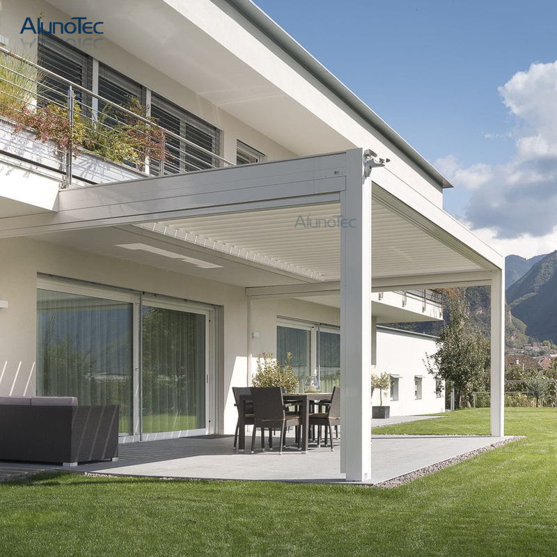 Outdoor Aluminium Waterproof Louver Roof Cover Gazebo Pergola