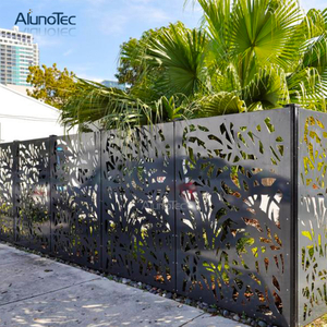 Laser Cut aluminum garden fence For Outdoor Living