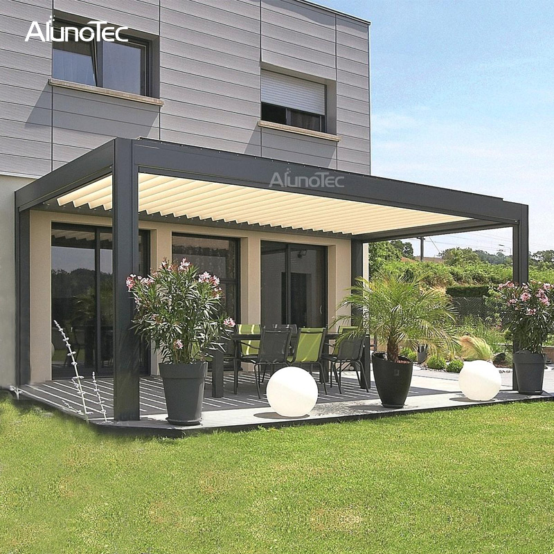 Large Outdoor Shade Bioclimatic Pergola, Gardenline Outdoor Screen House