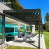 Remote Controlled Retractable Awning Louvered Roof Pergola For Garden