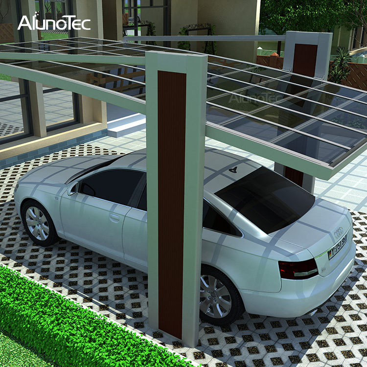 Modern Aluminium Frame Carport Rain Resistant For Car Parking Lot