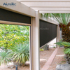 Waterproof Sun Shading Zipped Screen Roller Blinds Outdoor Retractable Awning