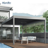 Bioclimatic Garden Furniture Gazebo Motorized Aluminum Pergola Kits For Front Porch 
