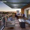 Outdoor Motorized Pavilion Aluminium Garden Pergola With Zipper Screens