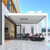 Freestanding Walls Mounted Openable Roof Options Dark Grey Pergolas with Curtain
