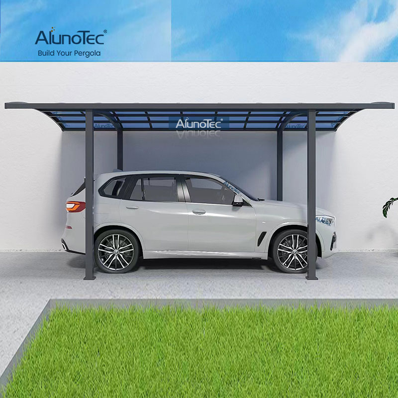 AlunoTec Strong Wind Resistance Roof Outdoor Carport Shelter Sun Shade Driveway Cover