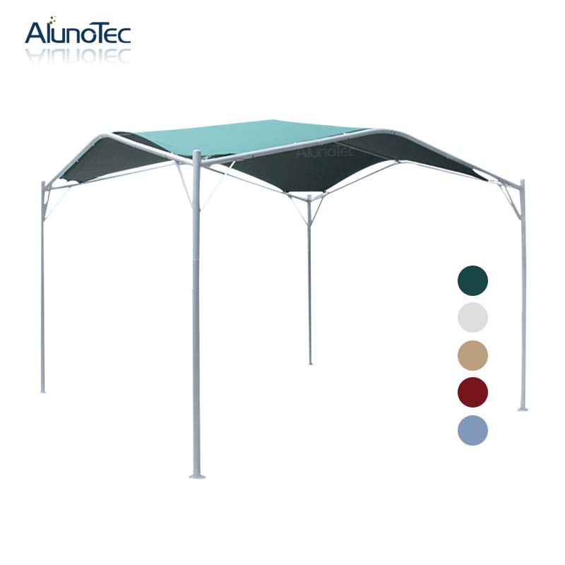 3.5x3.5 Garden Sun Shade Steel And Fabric Patio Awning With Pu Coated Frame