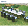 Luxury Modern Design Garden Furniture Dining Set Outdoor Rattan Chairs for 10 