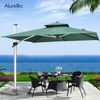 Outdoor Umbrella Cantilever Patio with Tilt And 360 Degree Rotating System-Cross Base