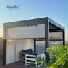 Shade Gazebo Waterproof Awning Motorized Pergola Roof in Garden