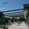 Outdoor Motorized Waterproof Retractable Awning Pergola With Led Lights