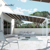 Outdoor Remote Controlled Pergola Metal Retractable PVC Gazebo for Patio Covering