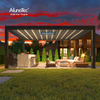 AlunoTec A Pergola 5.5 M X 4.5 M Motorized Retractable Roofs Motorized Louvre Roof For Quote