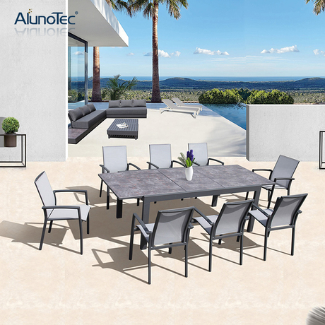 Outdoor Patio Garden Furniture Extension Tables and Dining Sets