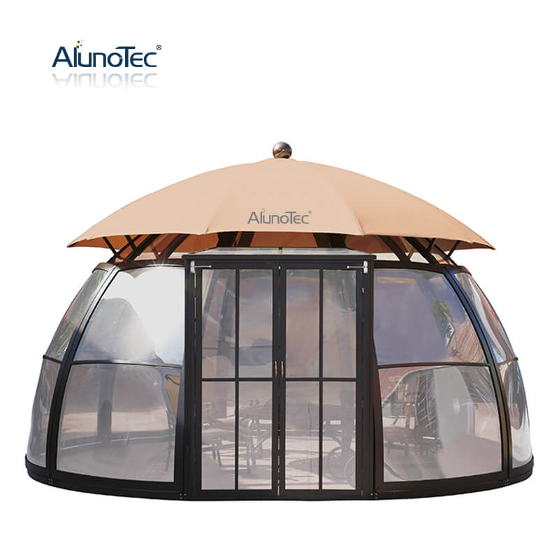 Sunshine Outdoor Luxury Tent Aluminum Alloy Frame Sun Protection Cool Garden Hotel Sunroom