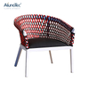 4pcs Outdoor Patio Furniture Woven Rope Sofa Chair & Table Set