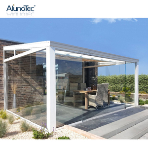 Modern Pergola Aluminum Outdoor Pergolas Patio Cover Sunroom Canopy with Pvc Pergola Roof System