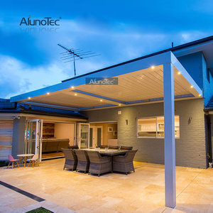 AlunoTec Quote 7m*3.6m Pergola bioclimatique avec lames inclinables manuellement