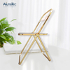 Hot Sale Foldable Outdoor Furniture Transparent Metal Kitchen Chairs