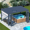 Free Standing Sustainable Automatic Louver Roof Outdoor Spa Pergola