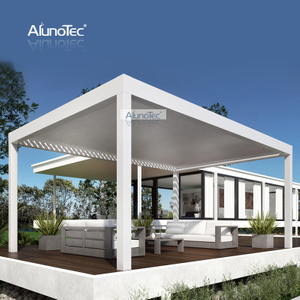 AlunoTec Custom Villa Patio Canvas Style Awning Pergola Sunroof for Deck