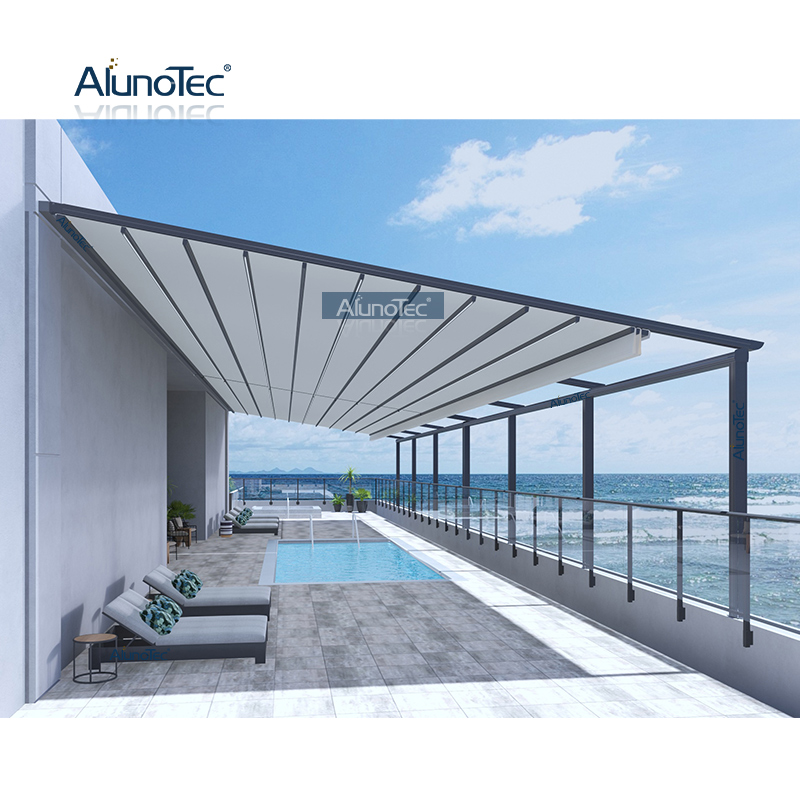 Waterproof Retractable Awning for Swimming Pool