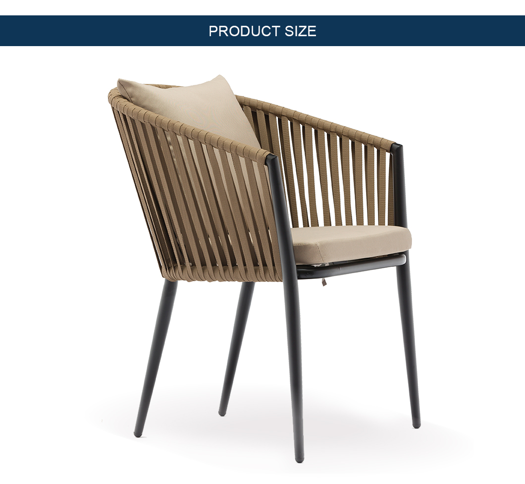 Wholesale PE Rattan Weaving Rope Chair for Outdoor Patio Furniture Garden Set Buy rattan chair
