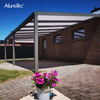  Aluminum Terrace Canopy Free Standing Awnings Louvered Roof Retractable Aluminum Pergola Patio Cover