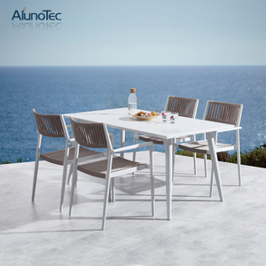 Outdoor Garden Furniture Set Patio 4 Seats Dining Table And Chair Set