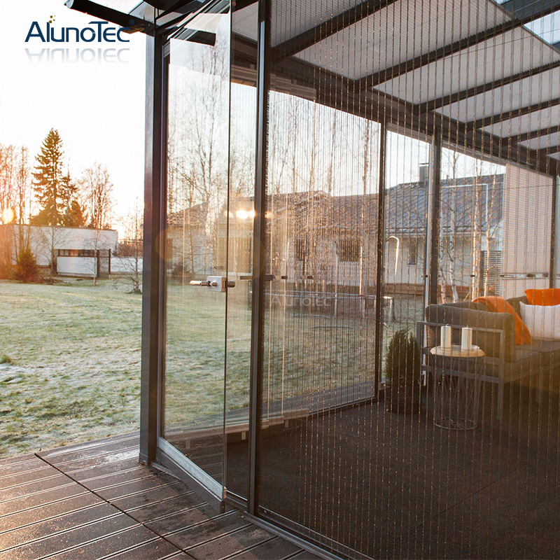 China High Quality Aluminum Window Frames Mosquito Netting Sliding Screen Door For Pavilion