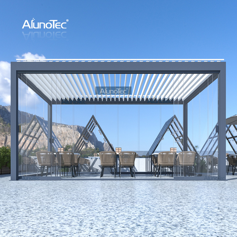 Alunotec Adjustable Louvre Roof Awnings, Adjustable Patio Covers Cost