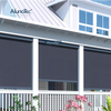 Wholesale Manual Windproof Vertical Curtain Anti-insect Zip Screen Garden Awning Pergola Outdoor Roller Blinds