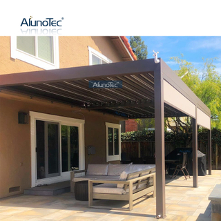  AlunoTec 30x14 Ft Space Louvered Pergola Vergola Cost Attached Wall Louver Roof
