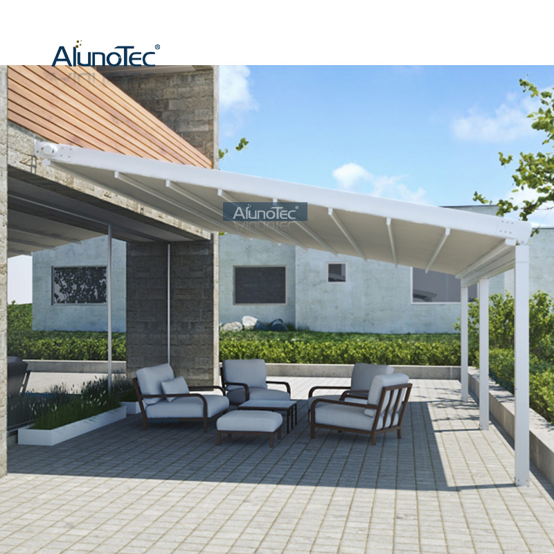 Waterproof Tent Gazebo Retractable Roof BBQ Awning Roof