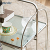 Manufacturer Classic Style Collapsible Kitchen Serving Table Hand Storage Folding Tea Bar Cart