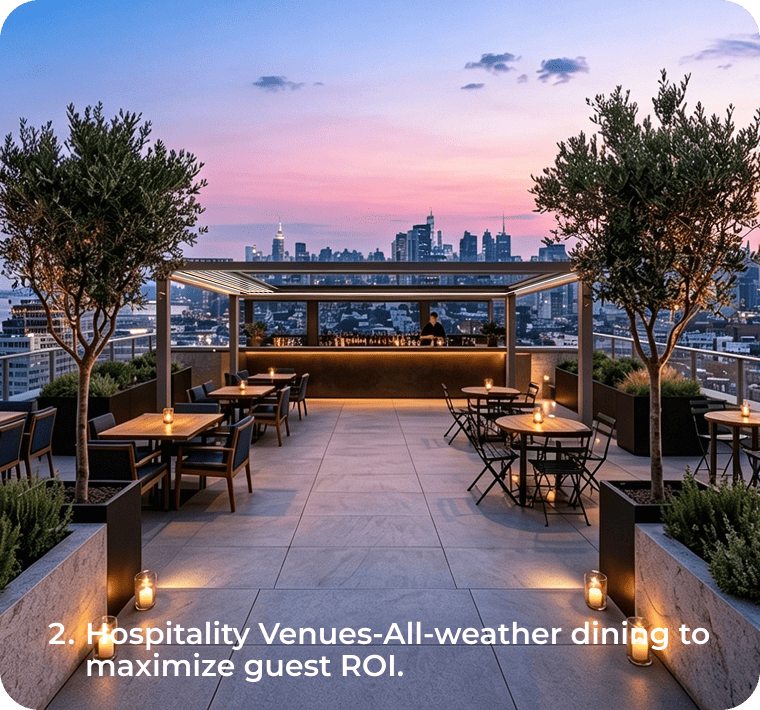 all weather pergola