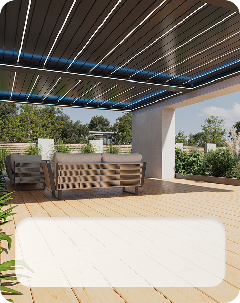 pergola with LED&RGB Light1