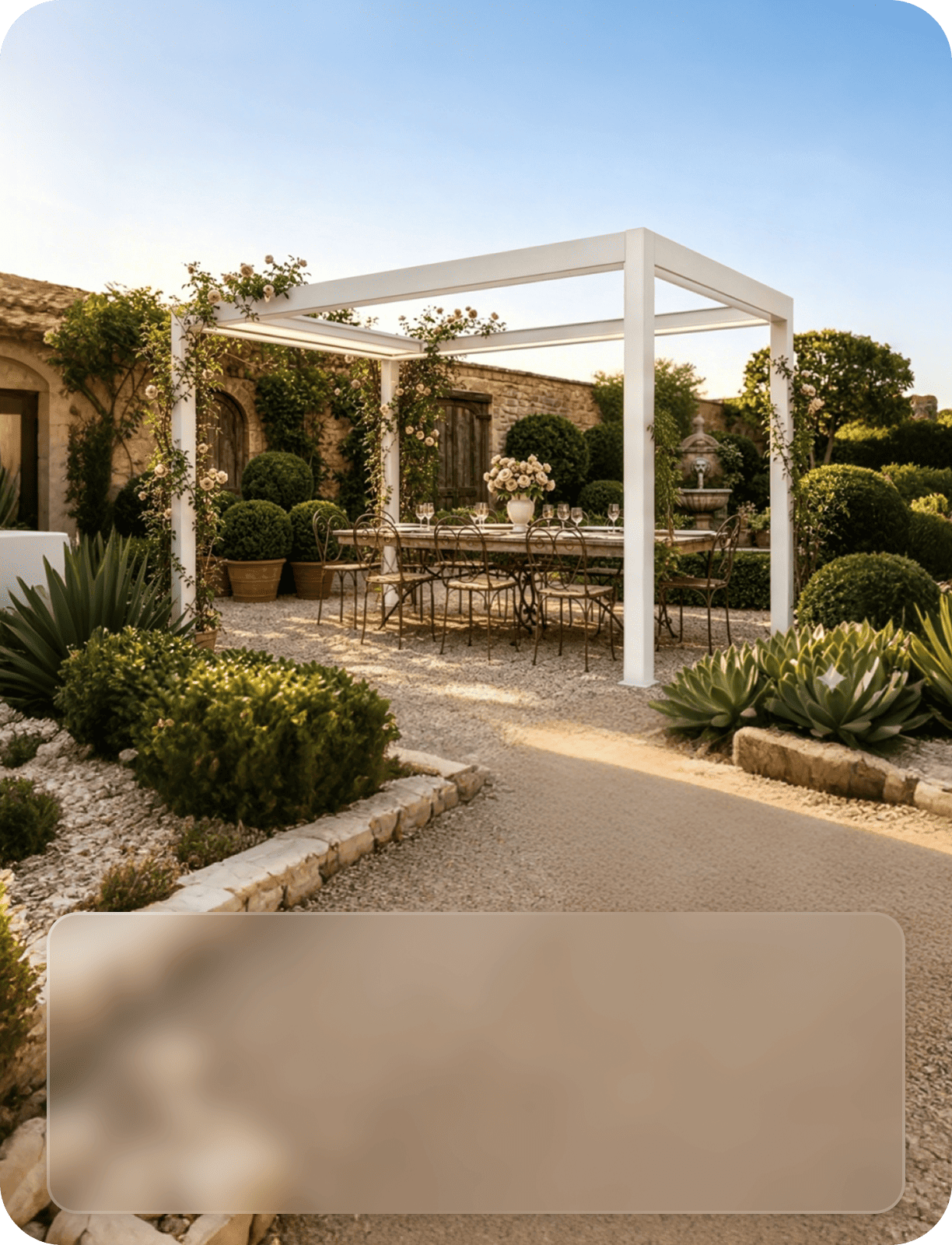 outdoor dining pergola