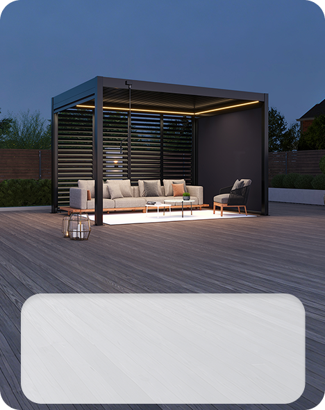 pergola wth lighting
